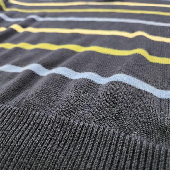 Brooks Brothers 346 Sweater Mens XL Stripe Supima Cotton Knit Pullover Henley - Picture 4 of 13